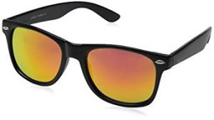 10. Flat Matte Reflective Flash Color Lens Sunglasses