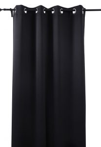 #4. Deconovo Black Blackout Curtains