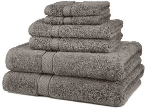 #1. Pinzon Egyptian Cotton 6-Piece Bath Towel