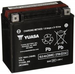 #2. YUASA YTX14-BS Yamaha ATV Baterry