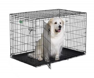 2. Midwest iCrate Folding Metal Dog Crate (Double Door)