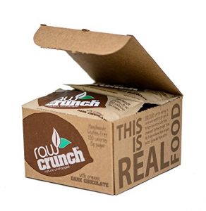 4.Raw Crunch Bars - Organic Dark Chocolate - Box of 12 Bars