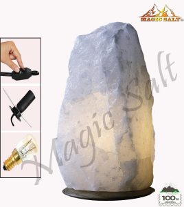 #6. Himalayan White Salt Rock Crystal Lamp