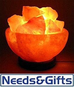 #7. Himalayan Salt Fire Basket 100% Pure Himalayan Crystal Lamp