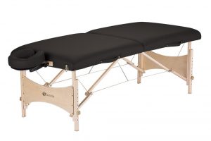 1. Earthlite Harmony DX portable Massage Table (Black)