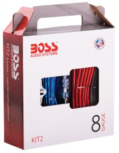 1. Boss Audio KIT2 8 Gauge Amplifier Installation Kit