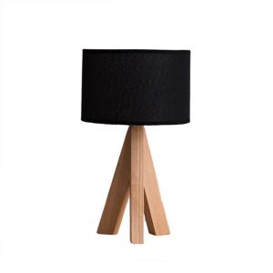 10. Irealise Desk Lamp Modern Tripod Wood Table Lamp