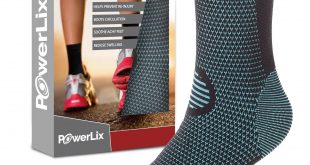 10.PowerLix Ankle Brace Compression Support Sleeve for Athletics