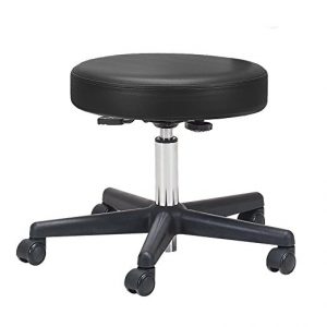 10) Earthlite Pneumatic Rolling Massage Stool (Black)