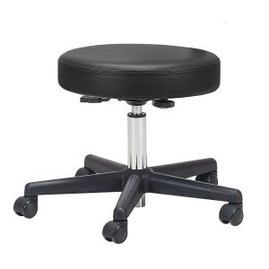 4. Earthlite Pneumatic Rolling Massage Stool (Black)