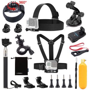 4. Luxebell Accessories kit for GoPro Hero 5 4 3+ 3 2 1 EK7000 AKASO (13-In-1)