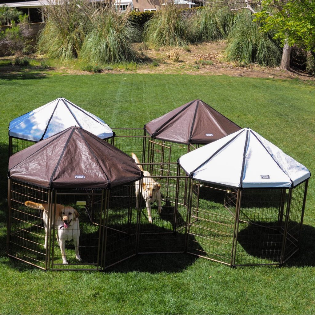 5. Advantek Pet Gazebo Modular Outdoor Dog Kennel