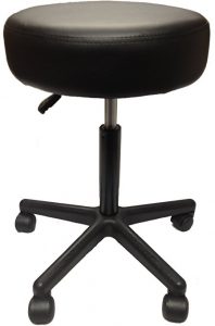 5) Adjustable Rolling Pneumatic Stool for Massage Tables