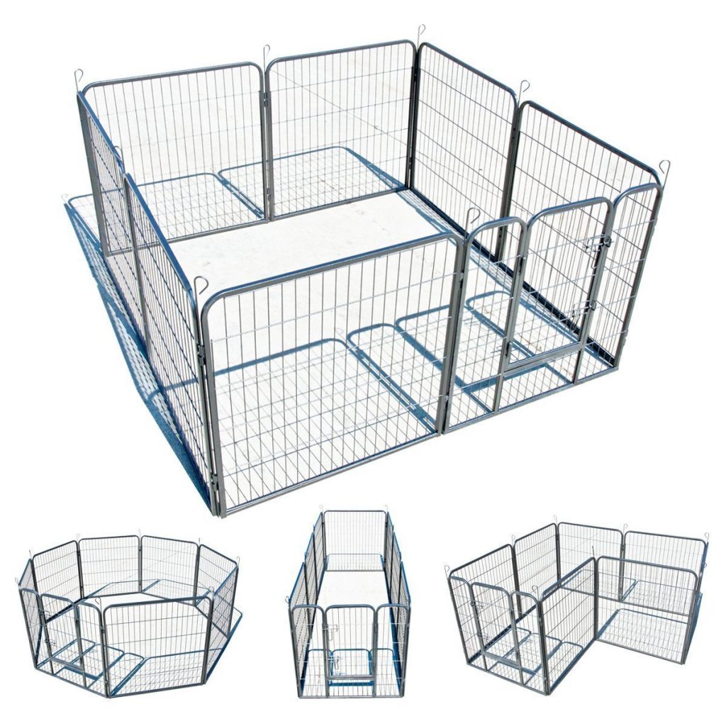 7. My1stPet 8 Panels Metal Exercise Dog Playpen