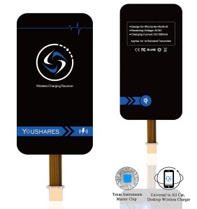 8. YOUSHARES iPhone Qi Wireless Charging Receiver for iPhone 7/7plus