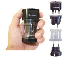 10. KRIGER Small Size Worldwide International Travel Plug Adapter Kit