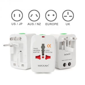 4. Maxah MX-UC1 Surge Protector travel adapter