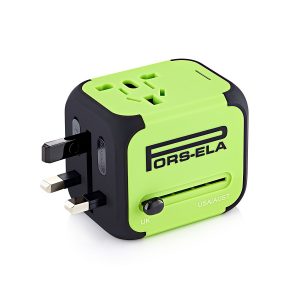 8. PORS-ELA International Travel Power Adapter