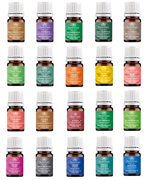 9. Aromatherapy Top 20 Essential Oil Set 