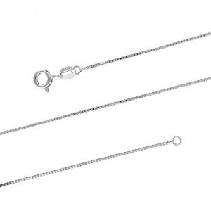 3. Sterling Silver 1mm Box Chain Necklace Solid Italian Necklace