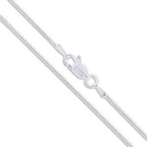 8. Sterling Silver Magic Round Snake Chain Necklace