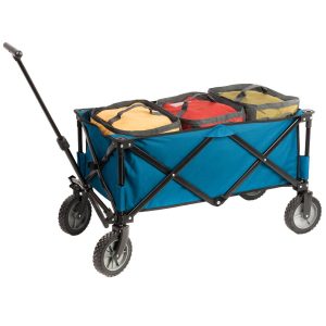 Portal Collapsible Folding Utility Wagon with Cooler Bag, Garden Beach Cart