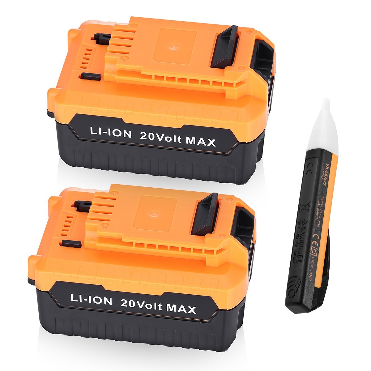 Powerextra 2 Pack 5.0Ah 20 MAX Lithium