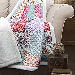 Lush Decor Brookdale Sherpa Throw Blanket