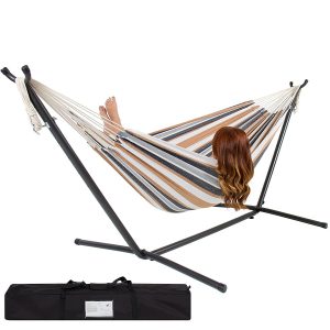 SorbusDouble Hammock with Steel Stand