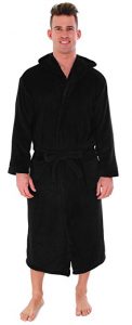 Men's Bathrobe Simplicity-Hooded Kimono Robe