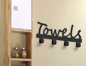 Fasmov Wall-Mounted 4-Hook Towel Rack