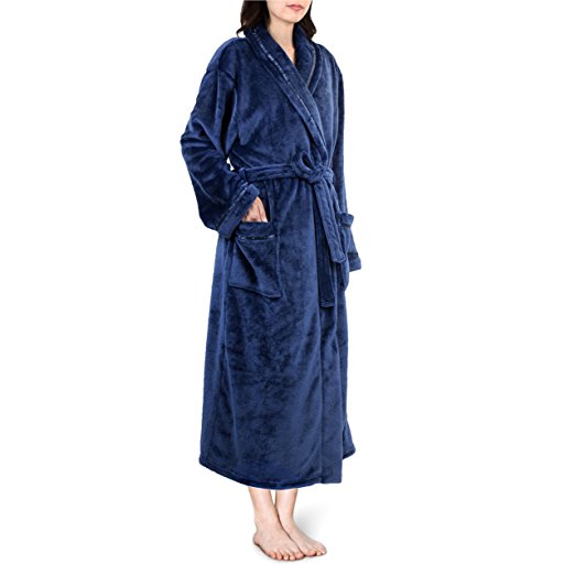 Pavilia Premium Women Fleece Bathrobe