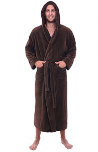 Alexander Del Rossa Mans Fleece Robe