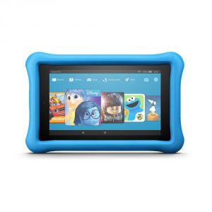 Fire 7 Tablet Kids Edition, 16 GB, 7" Display, Blue Kid-Proof Case