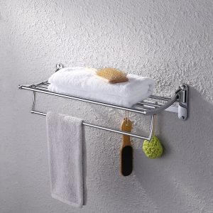 KES A3010 Towel Rack with Foldable Towel Rack