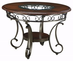 Ashley Furniture Signature Design - Glambrey Dining Room Table - Round - Brown