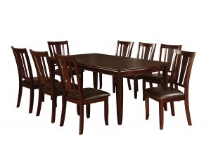 Furniture of America Frederick 9-Piece Dining Table Set with 18” Expandable Leaf