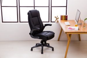 LCH Kadirya executive Office Chair - Adjustable Angle Recline Locking System and Flip-Up Arms