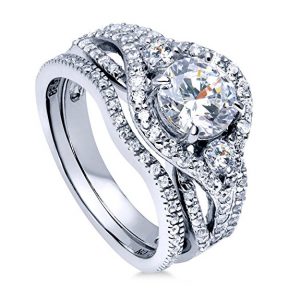 JewelryPalace 1.5ct Infinity Cubic Zirconia Anniversary 
