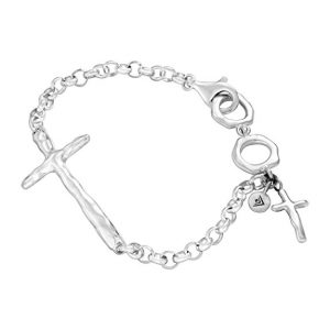 Silpada In Good Faith Sterling Silver Cross Bracelet