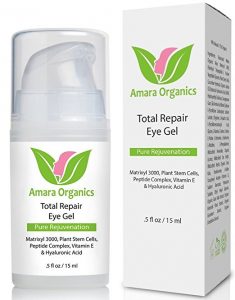 Organic Amara Eye Gel for Black Circles and Peptide and Puffiness