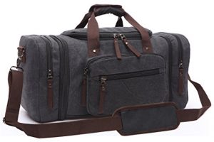 Aidonger Vintage Canvas Duffel Bag