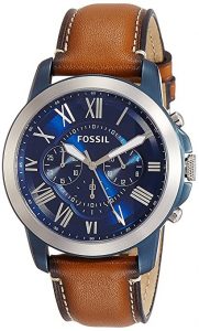 Fossil FS5151 Grant Chronograph Leather Watch