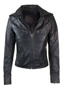 Infinity Ladies Women Real Leather Bike Leather Jacket