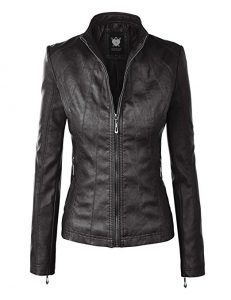 Lock and LoveWomen’s Quilted Motorcycle Jacket