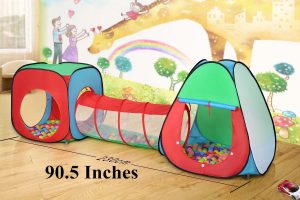 Roadacc 3-Piece Children Play Tent Set of Square Cubby