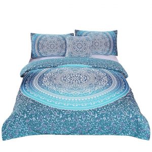 Sleep with Bohemian Luxury Quilt Bedspread Mandala Hippie Duvet Cover Set