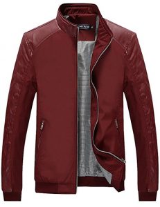 Tanming Men’s Casual Slim Lightweight Jacket