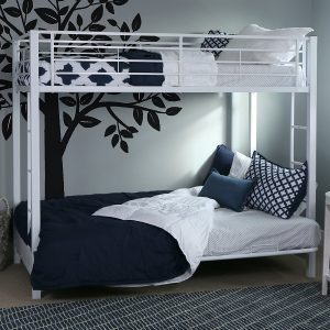 Walker Edison Twin-Over Metal Futon Bunk Bed
