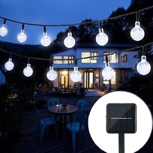 Bolansi 30 LED Crystal Ball Waterproof Outdoor Solar Lights